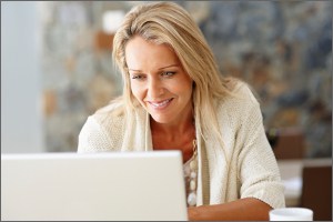 woman at laptop